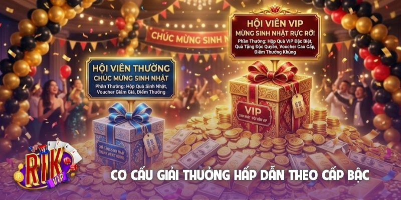 Cơ cấu giải thưởng hấp dẫn theo cấp bậc