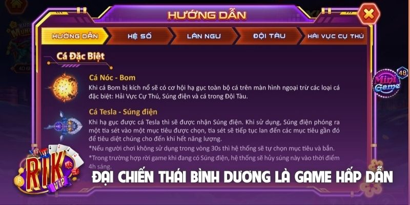 Đại chiến Thái Bình Dương là game bắn cá hấp dẫn