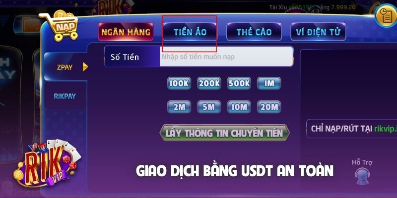 Giao dịch bằng USDT an toàn